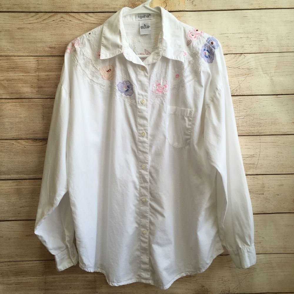 VINTAGE TOGETHER BLOUSE WITH BEAUTIFUL EMBROIDERY